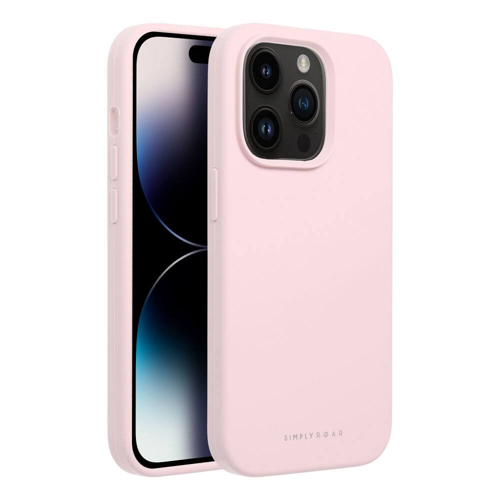 Силиконов Калъф за iPhone 14 Pro, Roar Cloud-Skin Case, Розов (2)