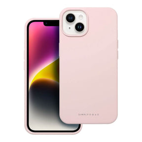 Силиконов Калъф за iPhone 14 Plus, Roar Cloud-Skin Case, Розов