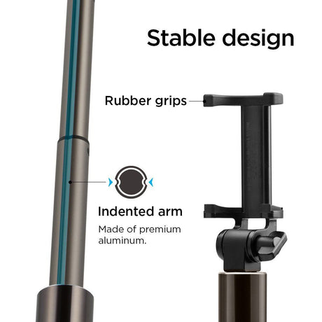 Блутут Селфи Стик, Spigen Wireless Selfie Stick S530W, Черен (4)