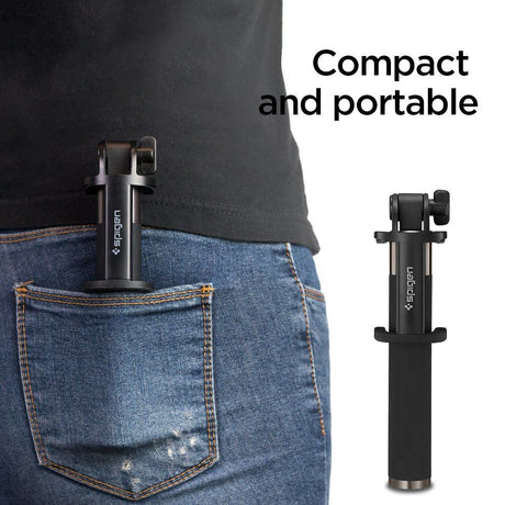 Блутут Селфи Стик, Spigen Wireless Selfie Stick S530W, Черен (5)