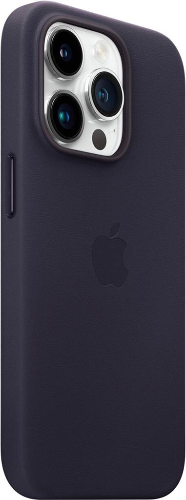 Оригинален Кожен Калъф за iPhone 14 Pro Max, Leather Magsafe Case MPPP3ZM/A, Тъмно Лилав (5)