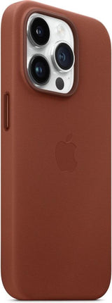 Оригинален Кожен Калъф за iPhone 14 Pro Max, Leather Magsafe Case MPPQ3ZM/A, Кафяв (5)
