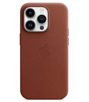 Оригинален Кожен Калъф за iPhone 14 Pro, Leather Magsafe Case MPPK3ZM/A, Кафяв
