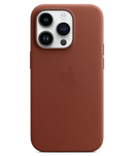 Оригинален Кожен Калъф за iPhone 14 Pro, Leather Magsafe Case MPPK3ZM/A, Кафяв