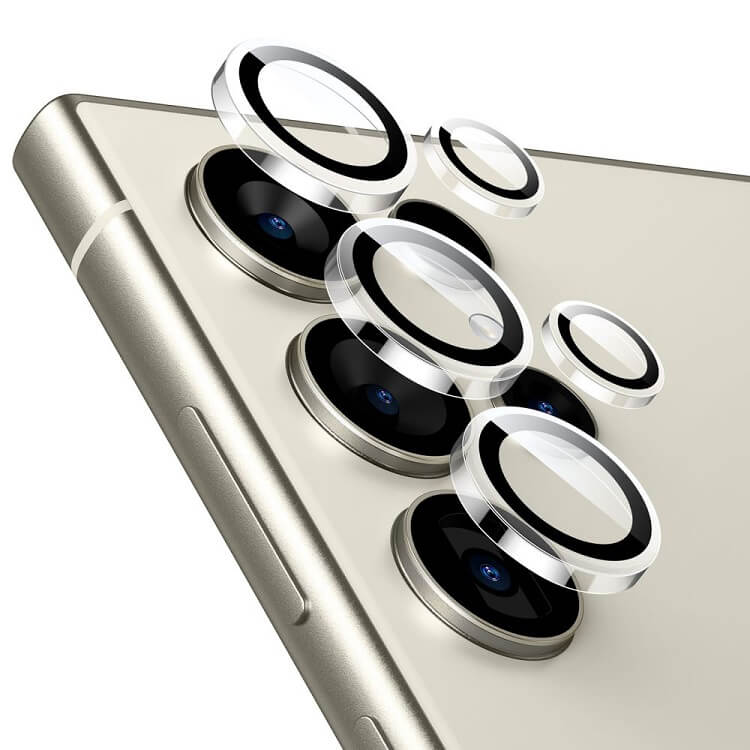 Протектор за Камерата на Samsung S24 Ultra, ESR Camera Lens Ring Glass, Прозрачен