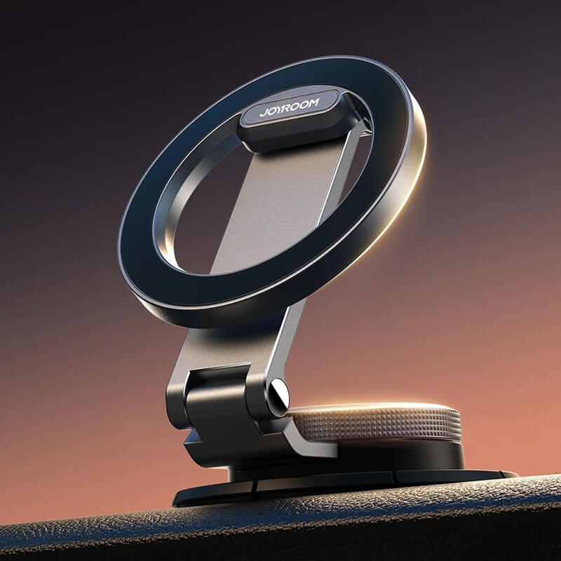 Magsafe Стойка за Кола, Joyroom Foldable Car Mount, Черен (3)
