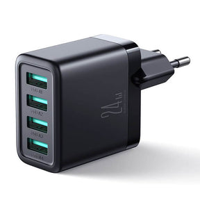 Зарядно за Телефон, Joyroom 220v 4-Port USB-A Charger 4.8А, Черен