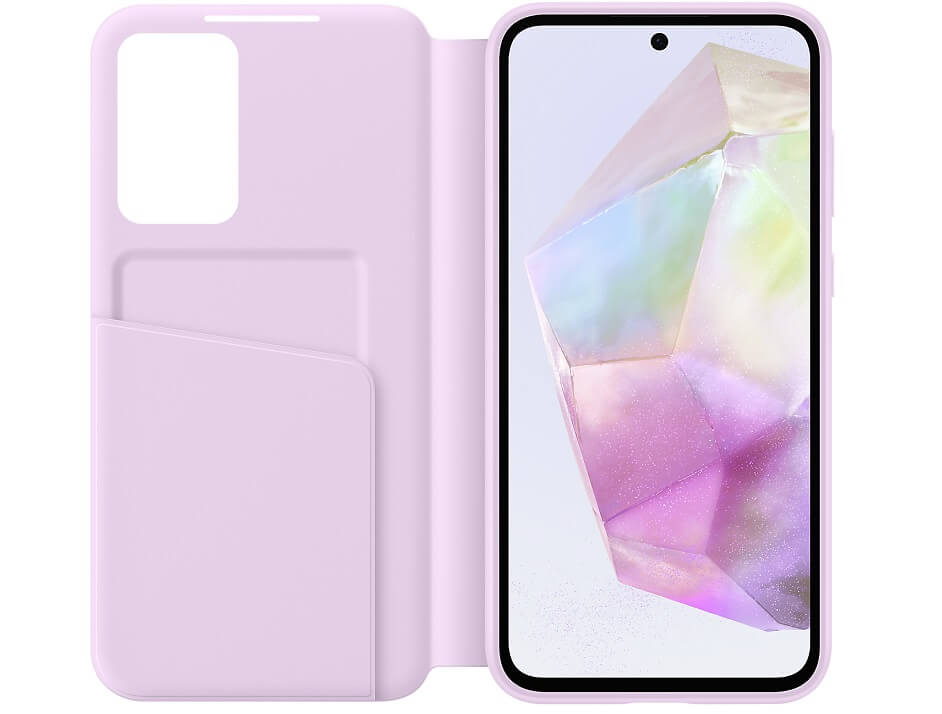 Оригинален Активен Калъф за Samsung A55 Smart View Wallet Book Case EF-ZA556CVEGWW, Лилав (3)