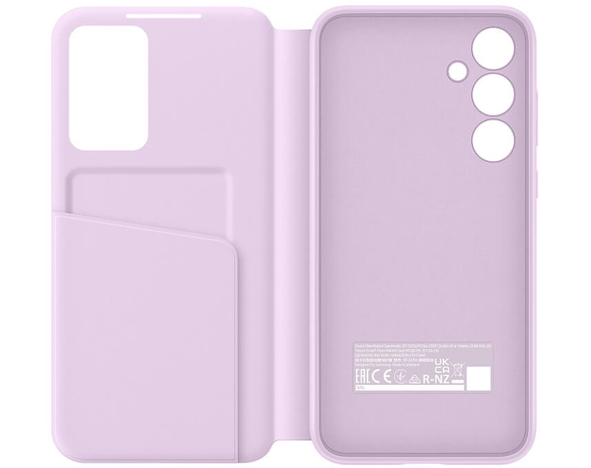 Оригинален Активен Калъф за Samsung A35 Smart View Wallet Book Case EF-ZA356CVEGWW, Лилав (5)