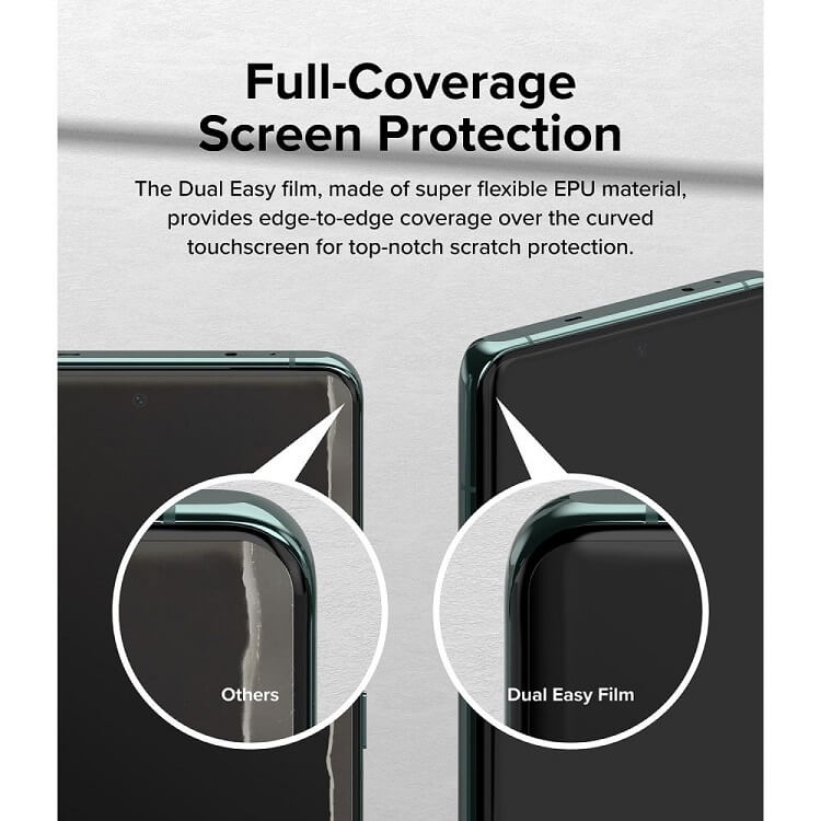 Гъвкав Протектор за Oneplus 12, Ringke Dual Easy Full Glass, Прозрачен (9)