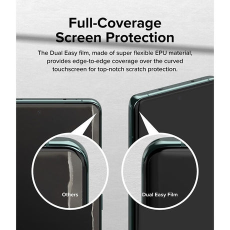 Гъвкав Протектор за Oneplus 12, Ringke Dual Easy Full Glass, Прозрачен (9)