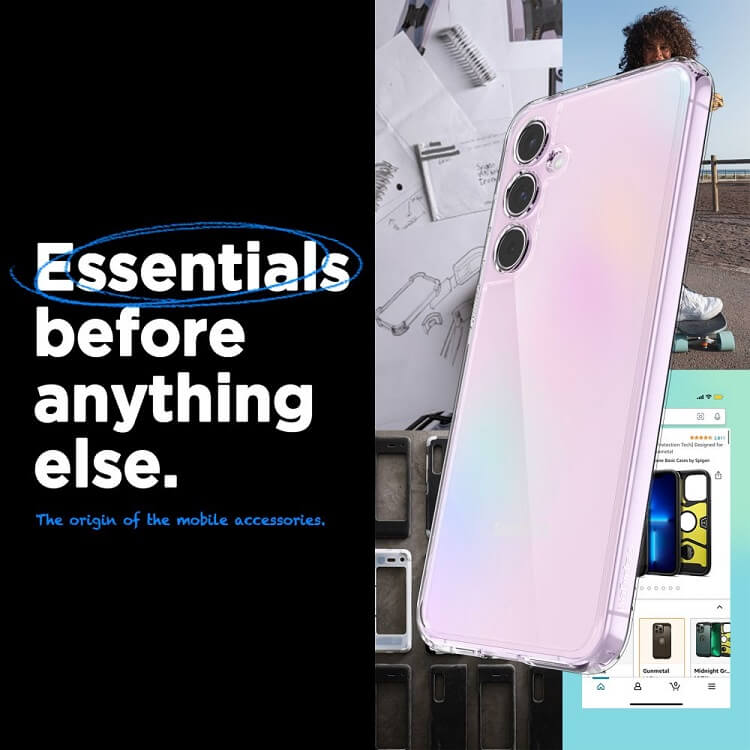 Противоударен Калъф за Samsung A35, Spigen Ultra Hybrid Case, Прозрачен (7)