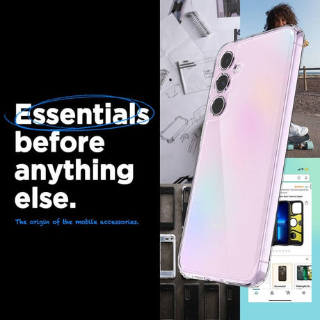 Противоударен Калъф за Samsung A35, Spigen Ultra Hybrid Case, Прозрачен (7)