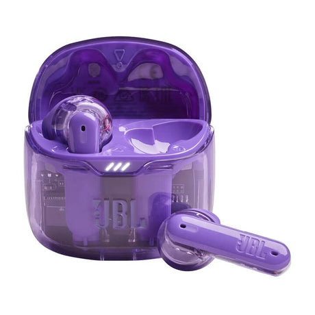 Безжични Слушалки, JBL Tune Flex Ghost Edition, Лилав