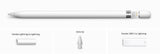 Оригинална Писалка за iPad, Apple Pencil 1th 2022 MQLY3ZM/A, Бял (3)