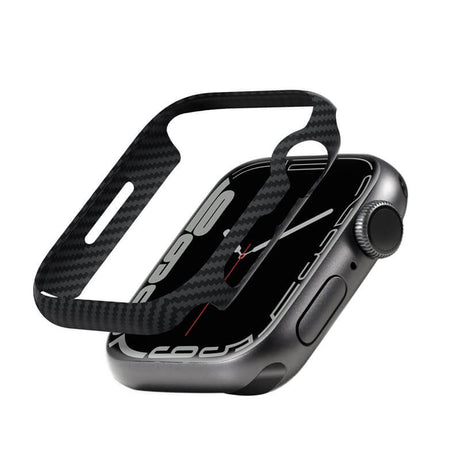 Карбонов Калъф за Apple Watch 45mm, Pitaka Air Case, Черен
