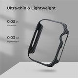 Карбонов Калъф за Apple Watch 45mm, Pitaka Air Case, Черен (2)