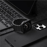 Карбонов Калъф за Apple Watch 45mm, Pitaka Air Case, Черен (6)