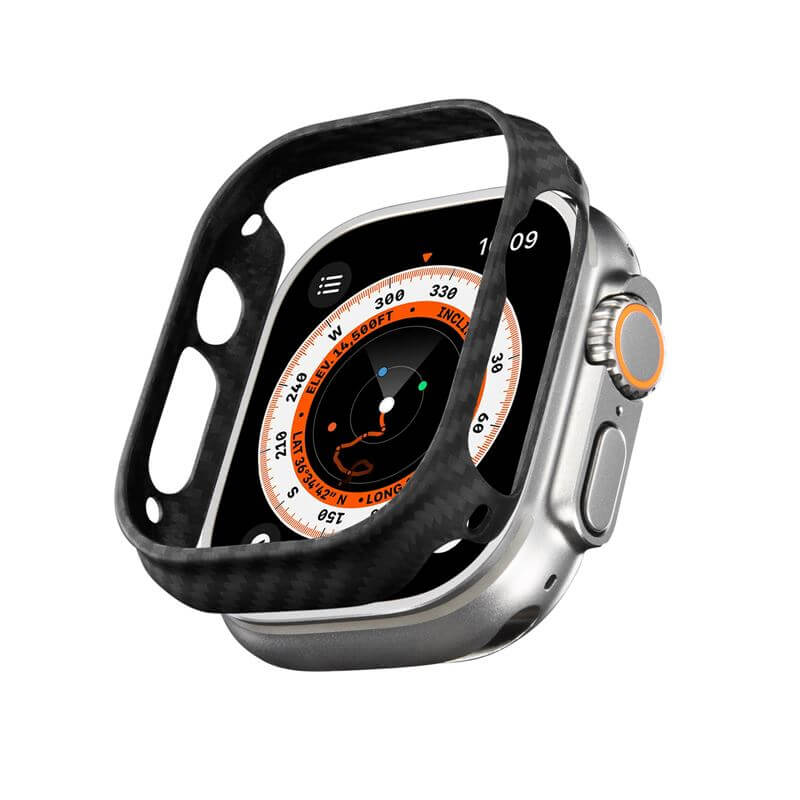 Карбонов Калъф за Apple Watch Ultra 49mm, Pitaka Air Case, Черен (2)