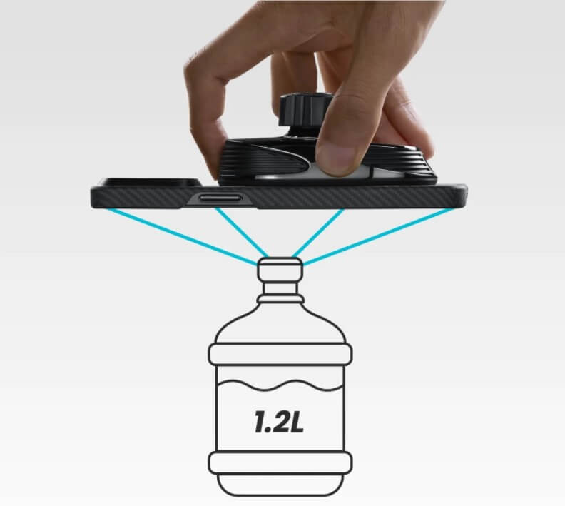 Безжично Зарядно за Кола с Magsafe, Pitaka MagEZ Car Mount Pro 2 15W, Черен (7)