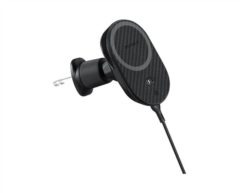 Безжично Зарядно за Кола с Magsafe, Pitaka MagEZ Car Mount Pro 2 15W, Черен (4)