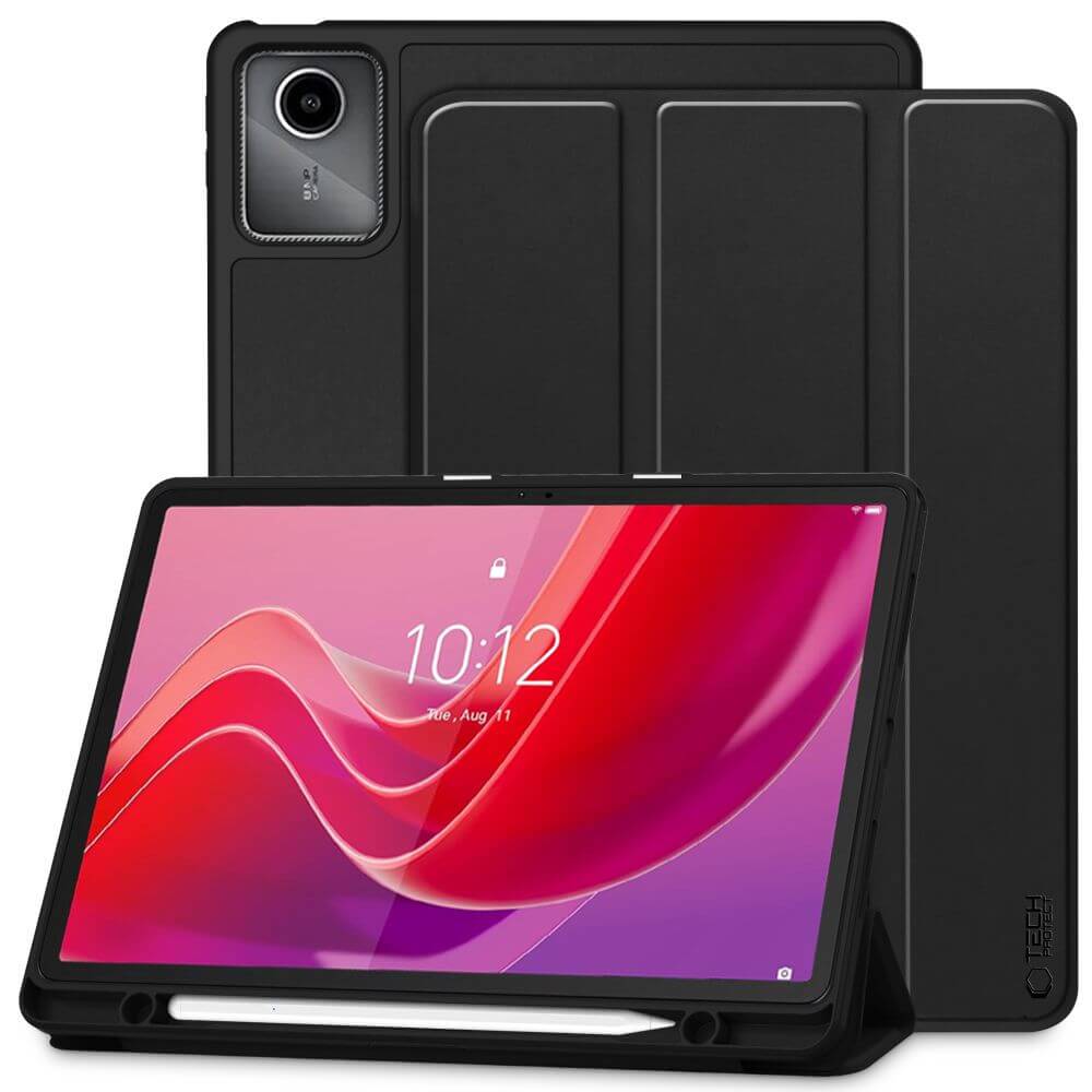 Защитен Калъф за Lenovo Tab M11 11", Tech-Protect SC Pen Case, Черен