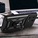 Калъф с Предпазител за Камера и Стойка за Xiaomi Poco M6 Pro, Tech-Protect Kickstand Pro Case, Черен (6)