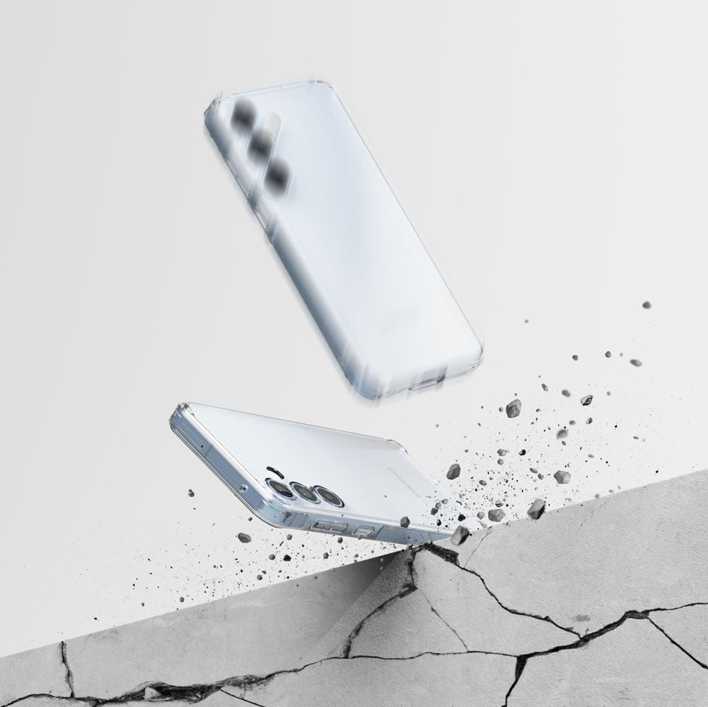 Противоударен Хибриден Калъф за Samsung A55, Ringke Fusion Case, Прозрачен (6)