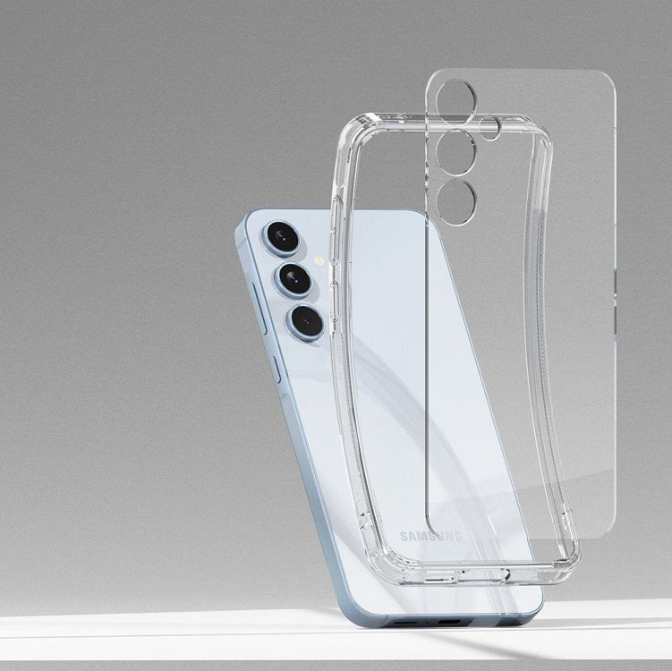Противоударен Хибриден Калъф за Samsung A55, Ringke Fusion Case, Прозрачен (5)