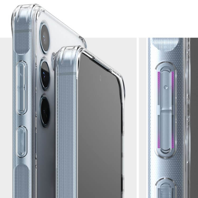 Противоударен Хибриден Калъф за Samsung A55, Ringke Fusion Matte Case, Прозрачен (3)