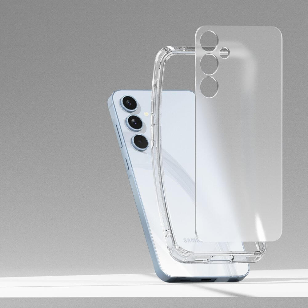 Противоударен Хибриден Калъф за Samsung A55, Ringke Fusion Matte Case, Прозрачен (5)
