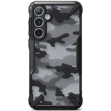 Противоударен Хибриден Калъф за Samsung A55, Ringke Fusion X Camouflage Case, Черен (2)