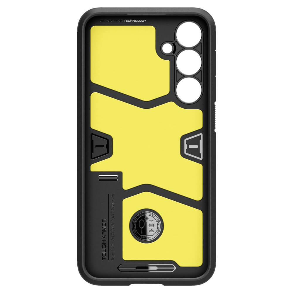 Противоударен Хибриден Калъф за Samsung A35, Spigen Tough Armor Case, Черен (3)