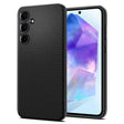 Противоударен Силиконов Калъф за Samsung A35, Spigen Liquid Air Case, Черен