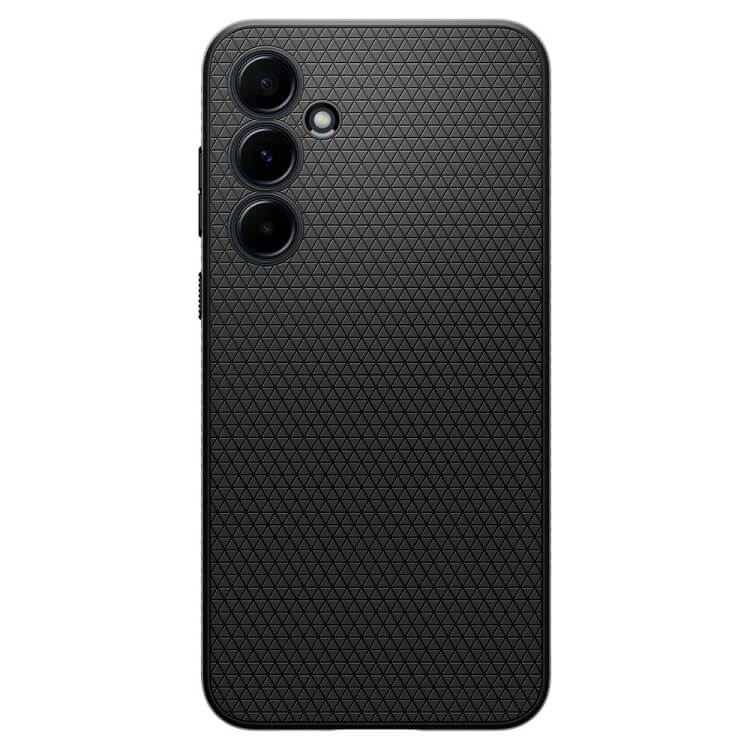 Противоударен Силиконов Калъф за Samsung A55, Spigen Liquid Air Case, Черен (2)