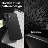 Противоударен Силиконов Калъф за Samsung A55, Spigen Liquid Air Case, Черен (10)