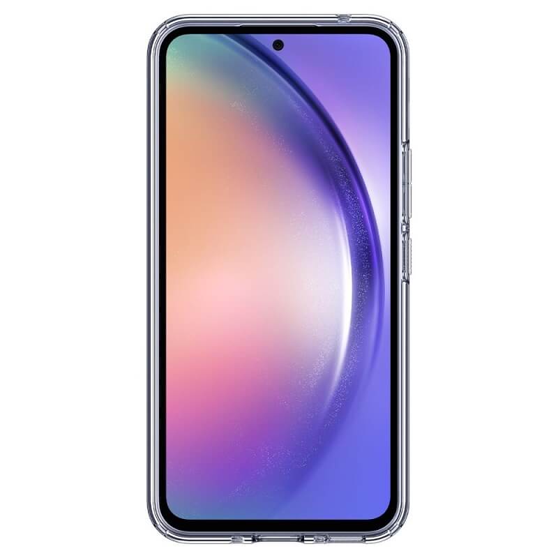Противоударен Силиконов Калъф за Samsung A35, Spigen Liquid Crystal Case, Прозрачен (2)