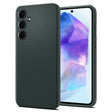 Противоударен Силиконов Калъф за Samsung A35, Spigen Liquid Air Case, Зелен