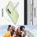 Противоударен Силиконов Калъф за Samsung A35, Spigen Liquid Crystal Case, Прозрачен (9)