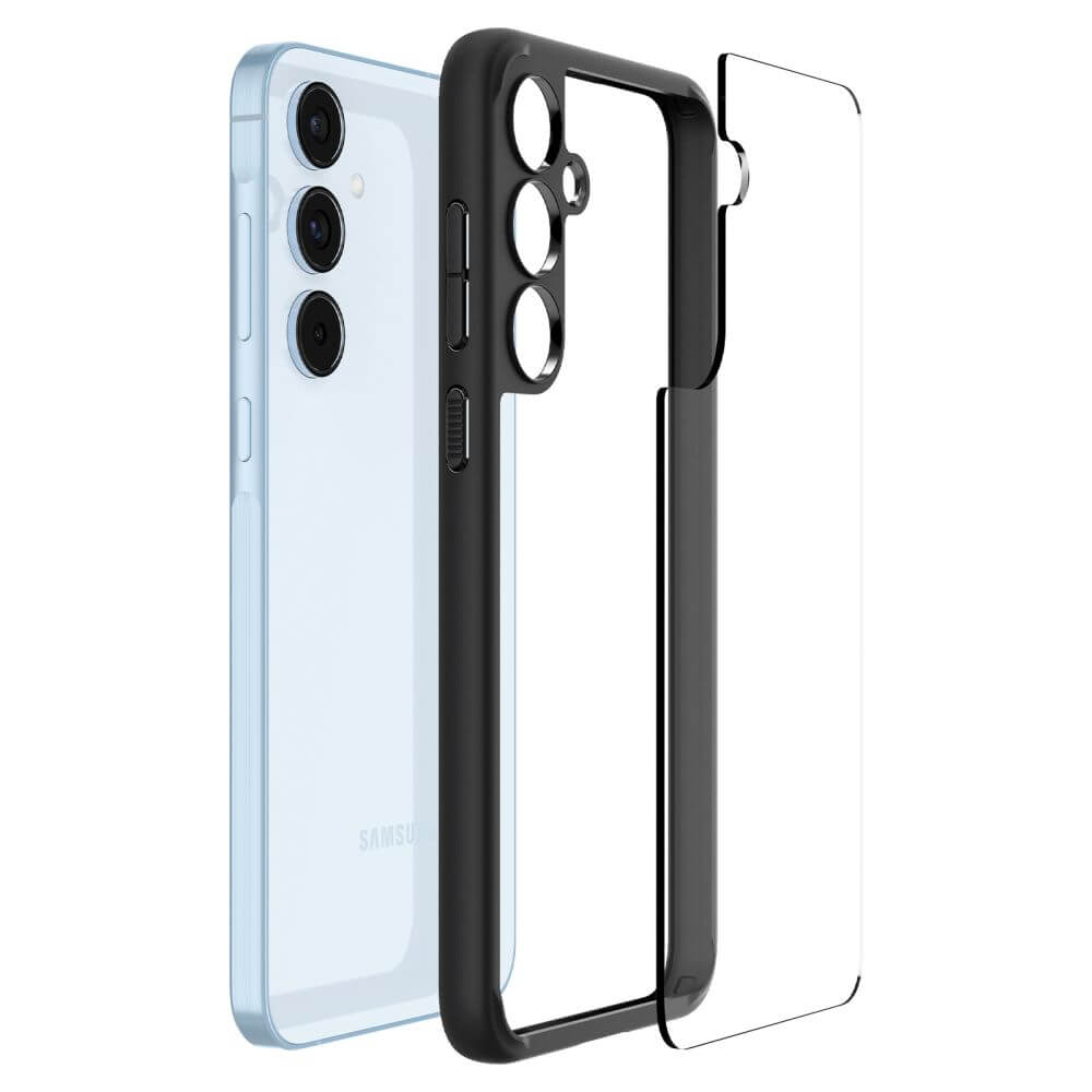 Противоударен Калъф за Samsung A55, Spigen Ultra Hybrid Case, Черен (6)