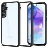 Противоударен Калъф за Samsung A55, Spigen Ultra Hybrid Case, Черен