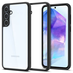 Противоударен Калъф за Samsung A55, Spigen Ultra Hybrid Case, Черен