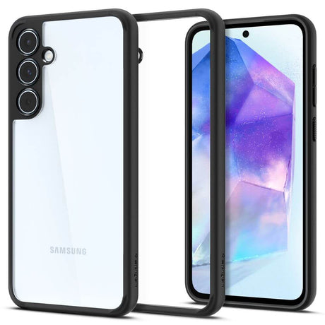 Противоударен Калъф за Samsung A55, Spigen Ultra Hybrid Case, Черен