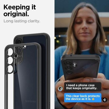 Противоударен Калъф за Samsung A55, Spigen Ultra Hybrid Case, Черен (7)