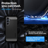 Противоударен Силиконов Калъф за Samsung A55, Spigen Rugged Armor Case, Черен (11)