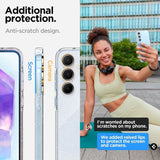 Блестящ Калъф за Samsung A55, Spigen Liquid Crystal Glitter Quartz Case, Прозрачен (9)