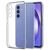 Противоударен Силиконов Калъф за Samsung A55, Spigen Liquid Crystal Case, Прозрачен (8)