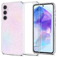 Блестящ Калъф за Samsung A55, Spigen Liquid Crystal Glitter Quartz Case, Прозрачен