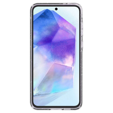 Блестящ Калъф за Samsung A55, Spigen Liquid Crystal Glitter Quartz Case, Прозрачен (3)