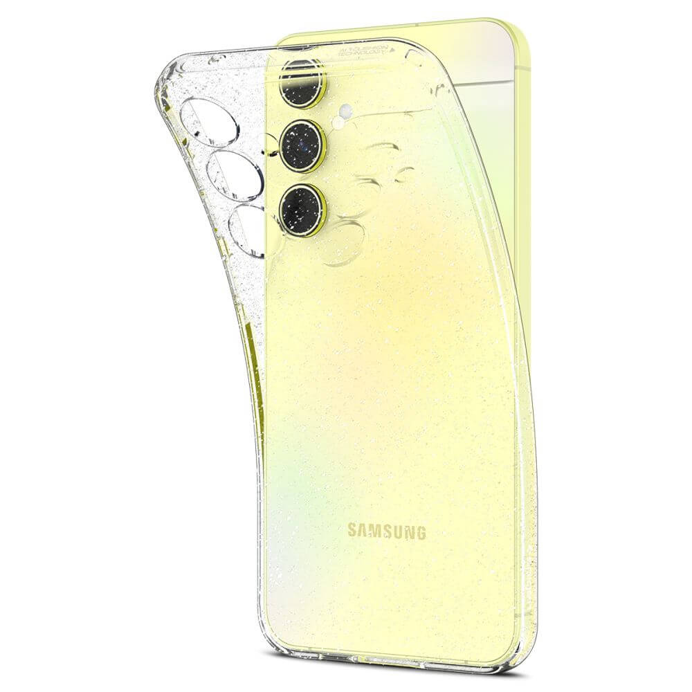 Блестящ Калъф за Samsung A55, Spigen Liquid Crystal Glitter Quartz Case, Прозрачен (4)